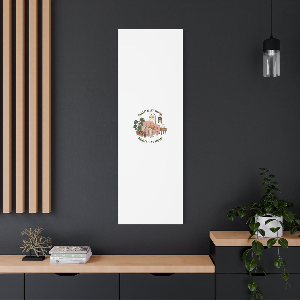 Rooted at Home Canvas | Homebody, Hygge Aesthetic Wall Art