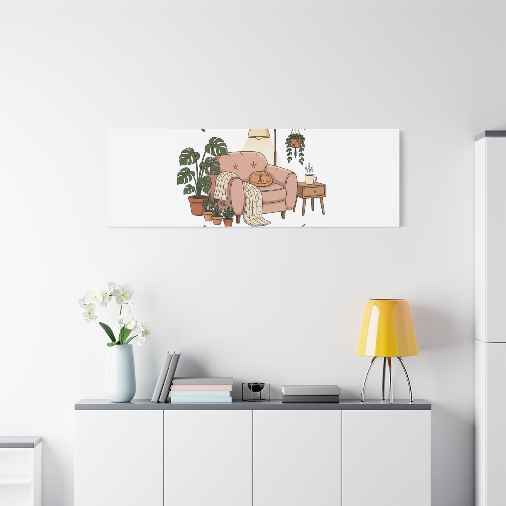 Rooted at Home Canvas | Homebody, Hygge Aesthetic Wall Art