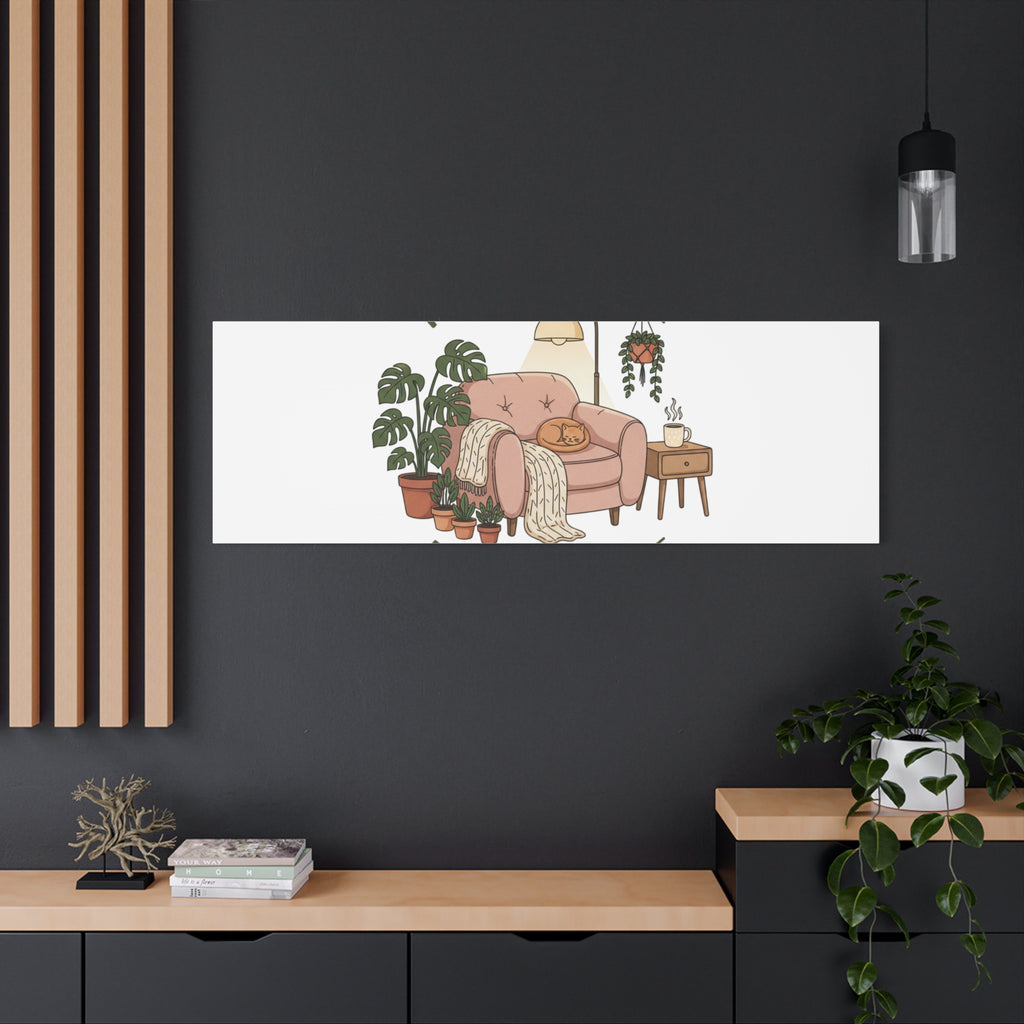 Rooted at Home Canvas | Homebody, Hygge Aesthetic Wall Art