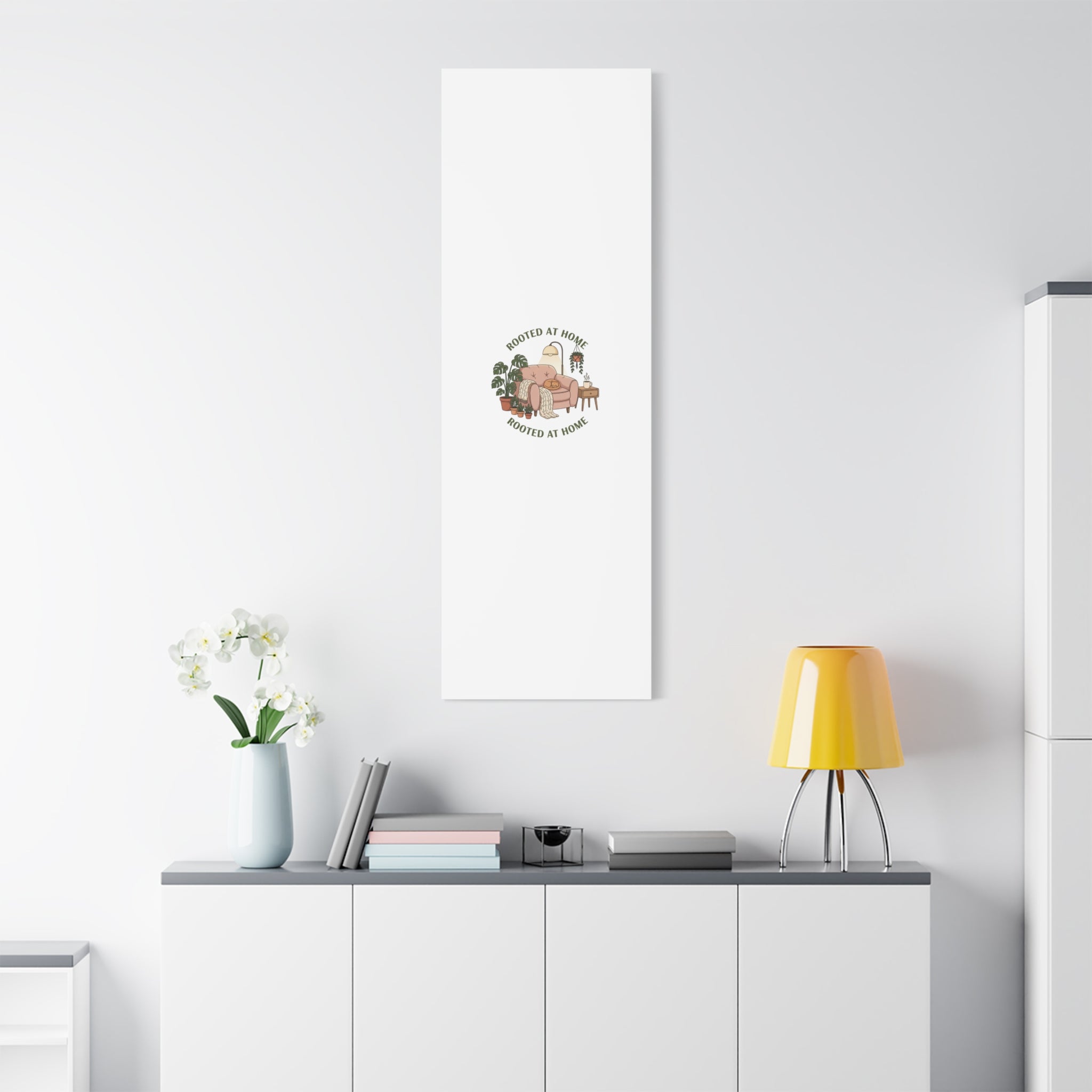 Rooted at Home Canvas | Homebody, Hygge Aesthetic Wall Art