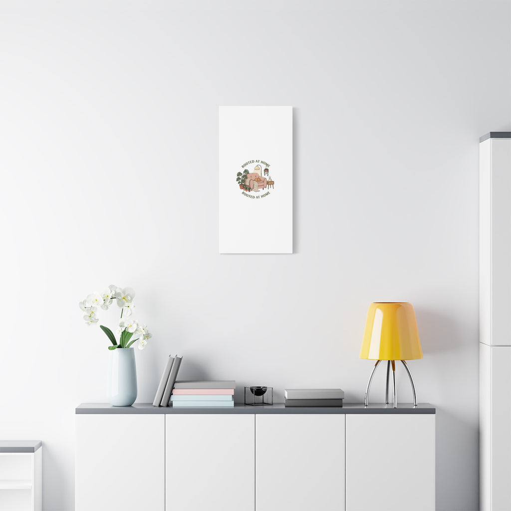 Rooted at Home Canvas | Homebody, Hygge Aesthetic Wall Art