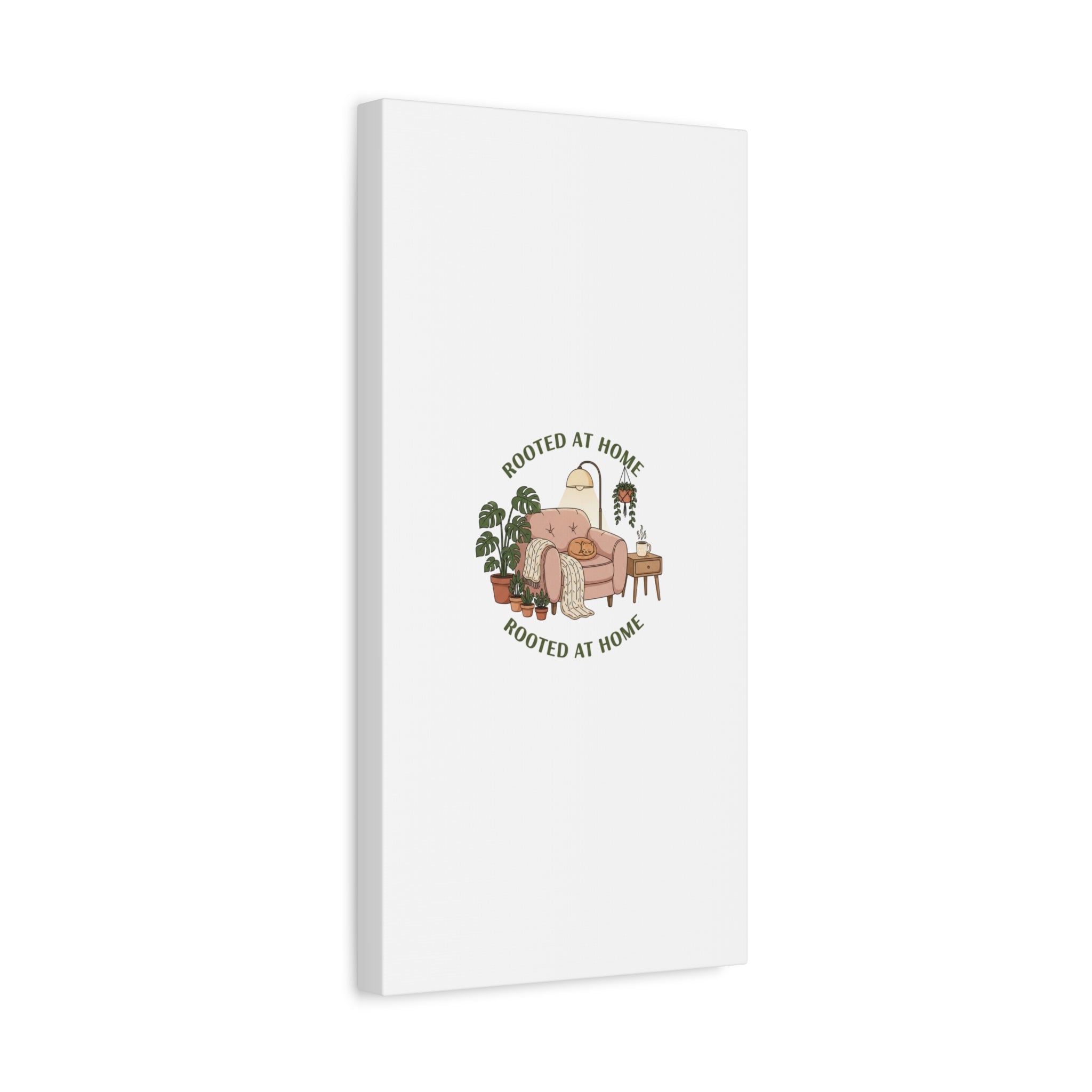 Rooted at Home Canvas | Homebody, Hygge Aesthetic Wall Art