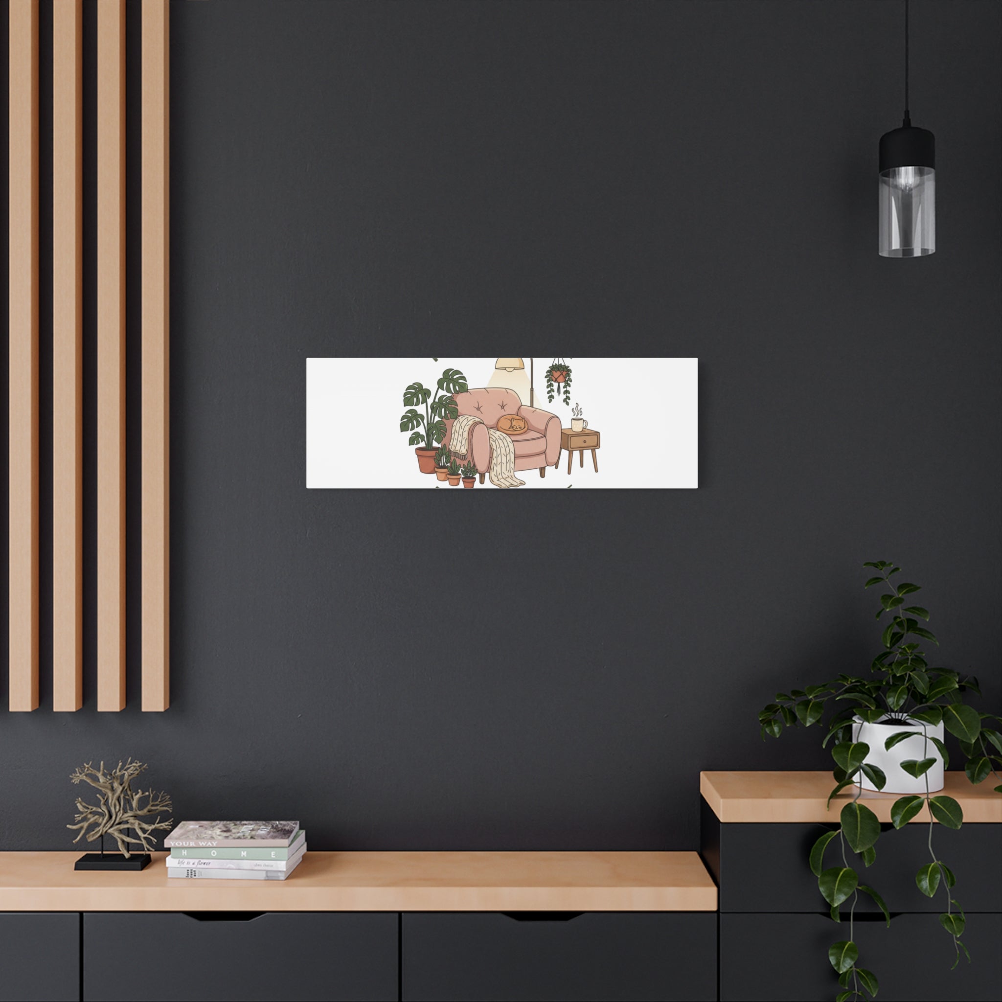 Rooted at Home Canvas | Homebody, Hygge Aesthetic Wall Art