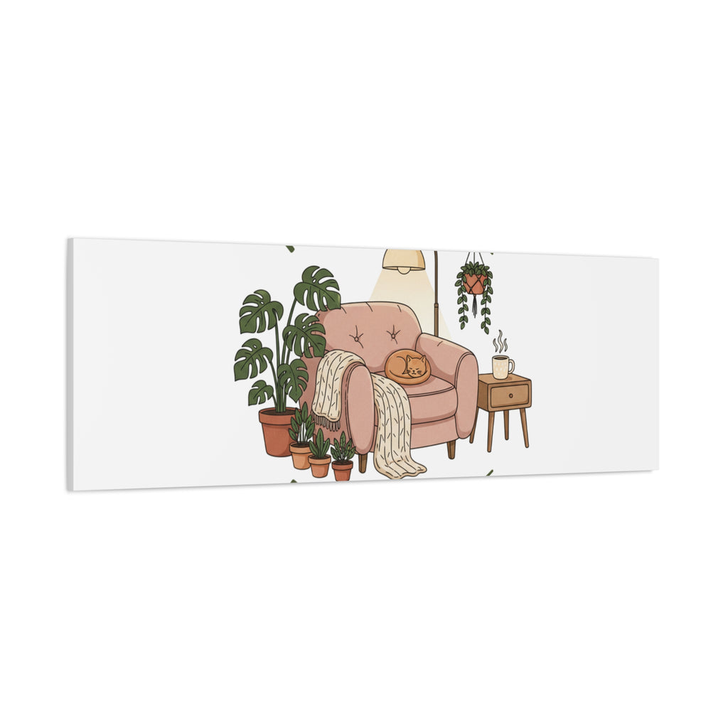 Rooted at Home Canvas | Homebody, Hygge Aesthetic Wall Art