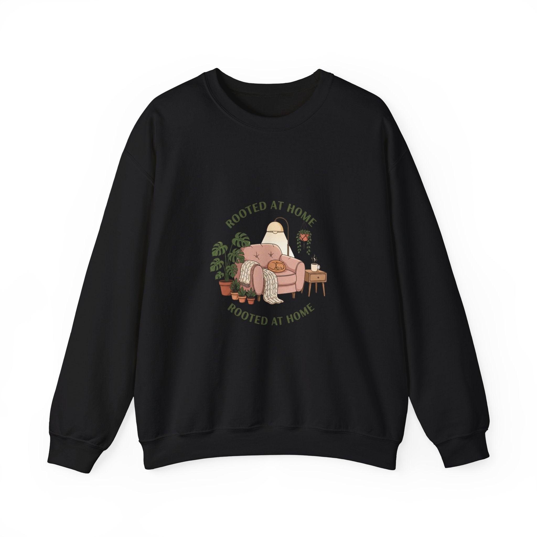 Rooted at Home Crewneck Sweatshirt | homebody, hygge aesthetic