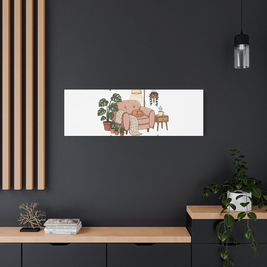 Rooted at Home Canvas | Homebody, Hygge Aesthetic Wall Art