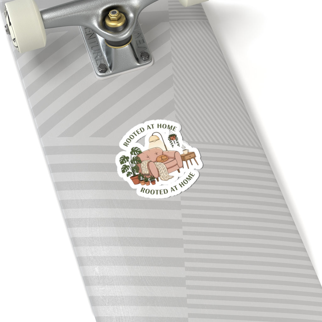 Rooted at Home Sticker | Homebody, hygge aesthetic, nesting vibes