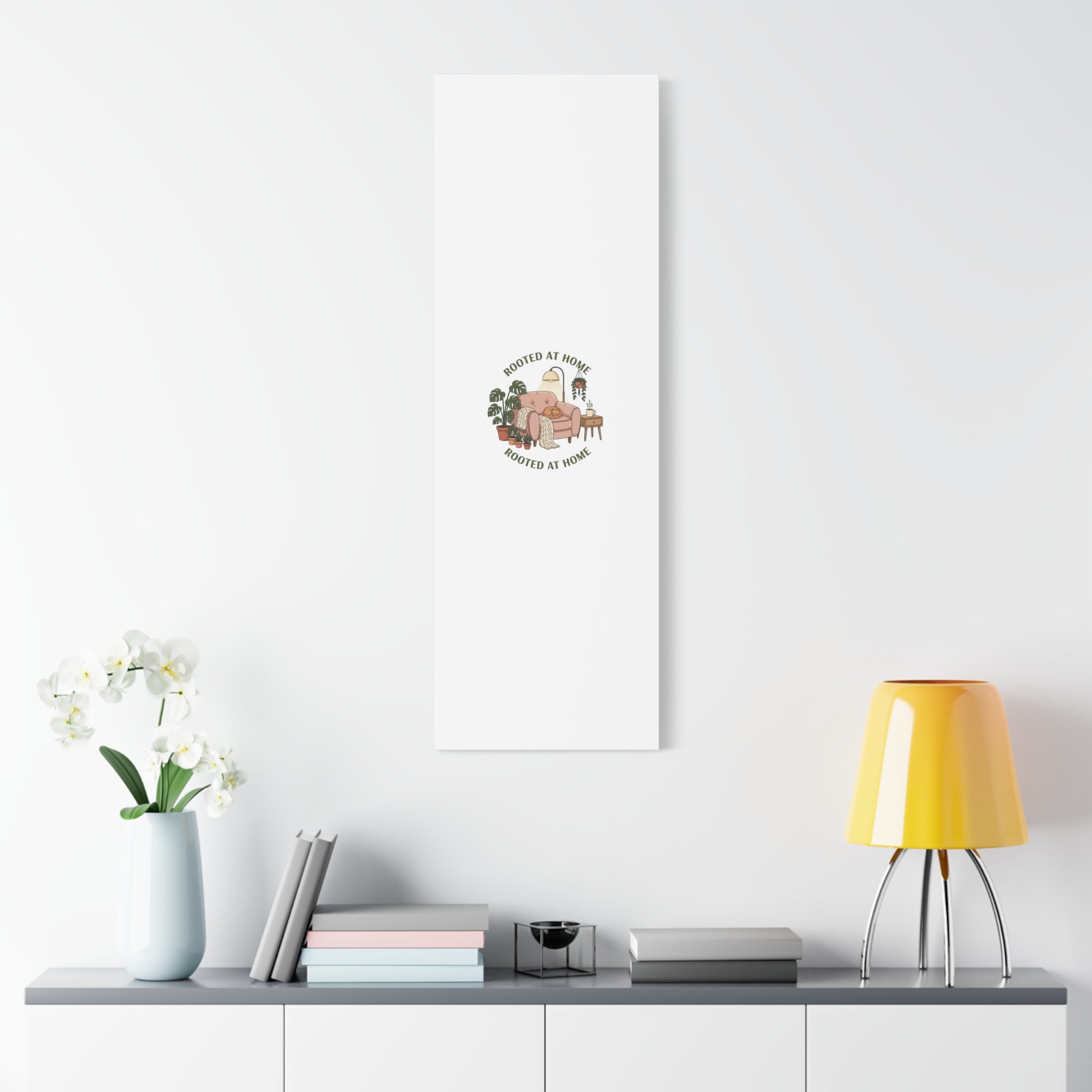 Rooted at Home Canvas | Homebody, Hygge Aesthetic Wall Art