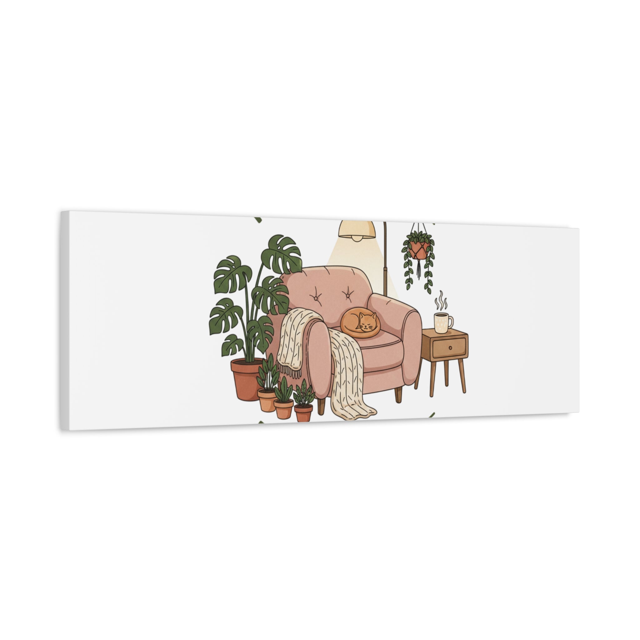 Rooted at Home Canvas | Homebody, Hygge Aesthetic Wall Art