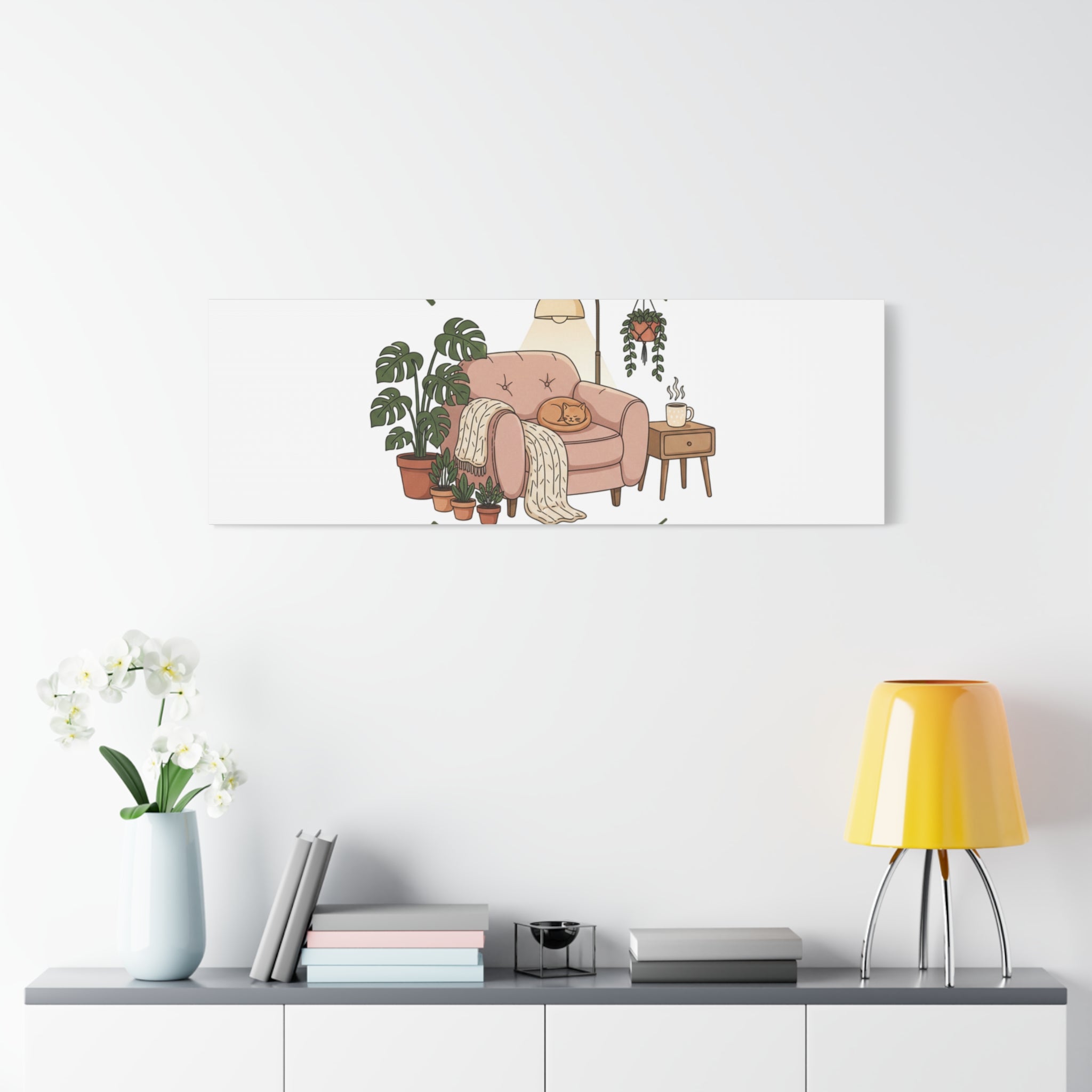 Rooted at Home Canvas | Homebody, Hygge Aesthetic Wall Art
