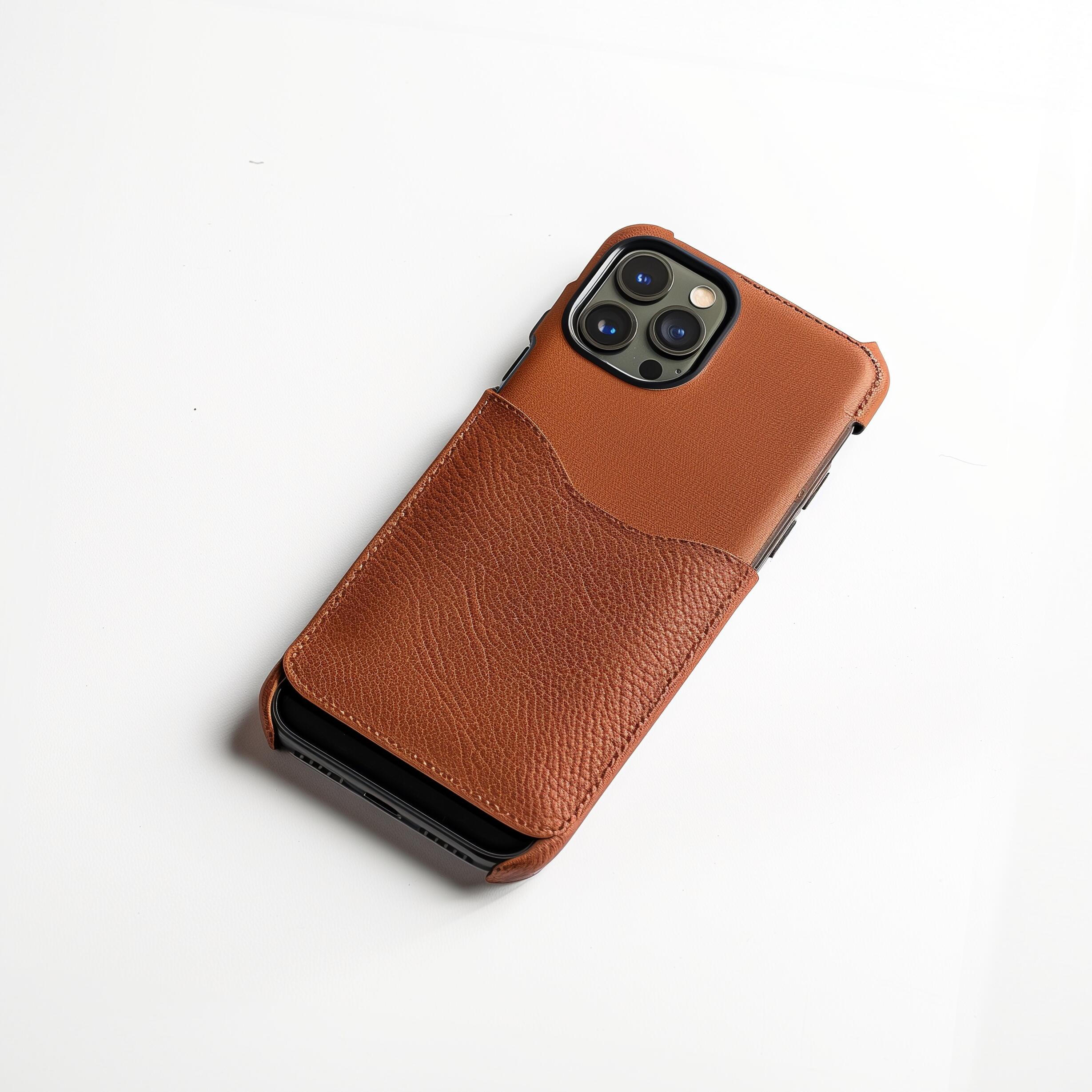 Premium Brown Leather Phone Case
